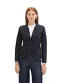 Produktbild: TOM TAILOR Damen 1038703 Basic Ottoman Blazer mit Taschen , 10668 - Sky Captain Blue, L