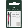 Produktbild: 3x Ersatz Radierer Faber Castell Grip Matic/Essentio/1375/77 - weiß Ersatz Teil