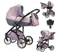 Produktbild: BabyMerc Kombi-Kinderwagen Vip Lux 5 in 1 inkl. Sportsitz, Autositz und Iso Base in 21 Farben