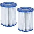 Produktbild: Packung mit 2 Bestway Filterpatronen für Schwimmbad dacron i