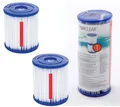 Produktbild: Bestway 58093 - Flowclear Filterkartusche Gr. 1 / I - Ersatzfilter - 2er Set