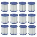 Produktbild: Bestway Filterkartusche Größe 1 12er-Pack für Quick Up Pool Filterpatrone 58093