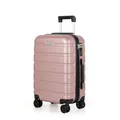 Produktbild: TANTOMI Handgepäck Koffer, Reisekoffer Hartschalenkoffer, Koffer & Trolley Handgepäck mit Passwortsperre, Hartschale Suitcase mit 4 Rollen(Rosa Gold)