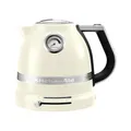 Produktbild: KitchenAid Wasserkocher mit Temperatureinstellung von 50 bis 100°C - Teekocher mit Temperaturanzeige und Kalkfilter 1,5L - Electrisch 2400 Watt - Edelstahl (Almond Cream)