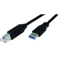 Produktbild: Bachmann 917.1203 USB Kabel 3 m USB 3.2 Gen 1 (3.1 Gen 1) USB A USB B Schwarz (3 m, USB 3.2 Gen 1) (917.1203)