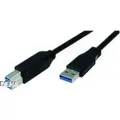 Produktbild: Bachmann 917.1203 USB Kabel 3 m USB 3.2 Gen 1 (3.1 Gen 1) USB A USB B Schwarz (917.1203)