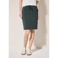 Produktbild: Minirock CECIL, Damen, Gr. XXL (46), grün (slate khaki), Stoff, 65% Viskose, 30% Polyester, 5% Elasthan, unifarben, normal kniefrei, Röcke Minirock, Elastikbund mit Tunnelzug