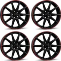 Produktbild: 4 Borbet Felgen GTX 8.0x19 ET50 5x114.3 SWMRED für Hyundai Grand Santa Fe i20 i30 Ioniq Ioniq 5 Ioniq 6 iX20 Kona Santa Tucson Veloster