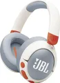 Produktbild: JBL Junior 470 NC, Kabellose Over-Ear Bluetooth-Kopfhörer mit Active-Noise-Cancelling für Kinder, Mikrofon, 50 h Wiedergabe, JBL Safe Sound, geringer Lautstärke, simpler Bedienung und Stickern, Weiß