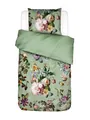 Produktbild: ESSENZA Bettwäsche Fleur Quiet Green, 135x200 + 1x 80x80 cm - 100% Baumwollsatin 220TC - Blumen