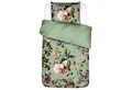 Produktbild: Essenza Bettwäsche Fleur Quiet green Satin, Baumwolle, 2 teilig, Lilien, Dahlien, Geblümt, Floral