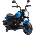 Produktbild: Homcom - Kindermotorrad Kinder Elektro-motorrad Elektrofahrzeug Kinderfahrzeug Mit 2 Abnehmbaren Stützrädern, 3 Km/h, Für 1,5-3 Jahre Kinder Blau 76 X 42 X 57 Cm