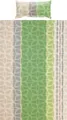 Produktbild: Erwin Müller Bettwäsche grün-grau 1x 135x200 cm + 1x 40x80 cm