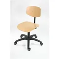 Produktbild: STIER Arbeitsstuhl mit Rollen Sitzhöhe 450-640 mm Buche natur