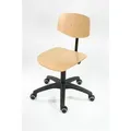 Produktbild: Arbeitsstuhl Mit Rollen Sitzhöhe 450-640 Mm Buche Natur - Stier