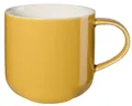 Produktbild: ASA Coppa Henkelbecher aus Porzellan in der Farbe Mustard 0,4L, Maße: 9,2cm x 9,2cm x 9,5cm, 19100352