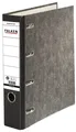 Produktbild: Falken 11285426 Doppelordner - 2x A5 quer, 70 mm, Wolkenmarmor, schwarz