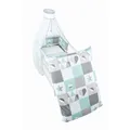 Produktbild: Roba Kinderbettgarnitur Himmelset für Kinderbett 3-tlg. Happy Patch mint TOP