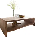 Produktbild: DELIFE Couchtisch Live-Edge, Akazie Braun 130x60 cm Baumkante Baumtisch