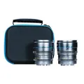 Produktbild: Sirui Night Walker 16 & 75mm T1.2 S35 Manual Focus Cine Objektiv Set mit Case E-Mount Metallgrau