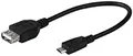 Produktbild: Vivanco CAM 17 OTG USB 2.0 Adapterkabel (micro USB - USB /OTG Host Funktion) schwarz