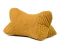 Produktbild: Gözze - Lesekissen Sven, Nackenkissen in genoppter Optik, Lese- und Relaxkissen für Nacken und Rücken, 40 x 25 cm - Senf