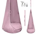 Produktbild: MAMOI® Samtkokon – Hängesessel für Innenräume mit weichem Kissen, eleganter Hängesitz mit Griffen, Premium-Samt, robuste Konstruktion mit Aufhängeelement