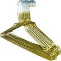 Produktbild: RSR Hangers Kleiderbügel Drahtbügel Drahtkleiderbügel Metall Hemdenbügel Blusenbügel Gold, (100-tlg)