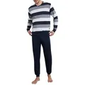 Produktbild: GÖTZBURG Pyjama GÖTZBURG Herren Pyjama blau quergestreift (1 tlg) blau XXXL (58)