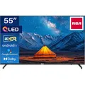 Produktbild: RCA Android Smart TV - QLED UHD 4K - 55 Zoll/140 cm - Randlos Design - Tripple Tuner DVB-T/T2/S/S2/C - HDMI x3, USB x2, CI+ - Sprachsteuerung & Str... - Schwarz