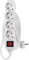 Produktbild: EMOS P1423R Steckdosenleiste, 4 Steckdosen, 3m, 1,5mm², Schalter, weiß (1922140303)