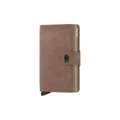 Produktbild: Secrid Miniwallet Kartenetui Taupe aus Leder für 4 Karten mit oder 6 Karten ohne Prägung, Maße: 10,2 x 6,5 x 2,1 cm, MV-Taupe