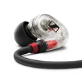 Produktbild: Sennheiser IE 100 PRO CLEAR Dynamische In-Ear-Hörer | Neuartiger 10mm-Breitbandwandler für Präzisen Monitoring-Sound | 1,3m Kabell und S/M/L-Silkon-Adapter Enhalten | Klar & Schwarz (508941)
