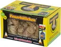 Produktbild: Feuerbällchen - 500g Schachtel (ca. 40 Stück) - zum Anzünden von Kamin, Herd, Grill, Lagerfeuer, etc.