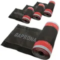 Produktbild: Firstband Alu 5m, Firstrolle, Gratband, Rollfirst, Dachabdichtung, Dachbelüftungsband - Schwarz, 4 Rollen - 330mm - Daprona