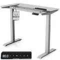 Produktbild: Desktronic HomeOne Höhenverstellbarer Schreibtisch Gestell Elektrisch – Schreibtisch Höhenverstellbar Rahmen, Stabil & Wackelfrei, Dual Motor, 120 kg, Memory-Funktion