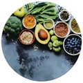 Produktbild: Kesper Glas Brettchen Healthy Kitchen Rund 27cm