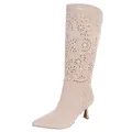 Produktbild: Ital Design Damen Stiefel mit Reißverschluss und Stilettoabsatz, spitze Form, Beige, Gr. 37