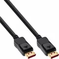 Produktbild: InLine® DisplayPort 1.4 Kabel, schwarz, vergoldete Kontakte, 2,5 m