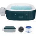 Produktbild: Bestway LAY Z SPA Whirlpool Ibiza AirJet Dunkelgrün 180 cm x 180 cm Eckig