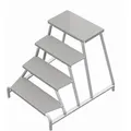 Produktbild: Layher Montagetritt 1075, bis 200kg, 4 Stufen, 80 x 60 x 94cm