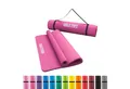 Produktbild: GORILLA SPORTS Yogamatte 190x60cm / 190x100cm, Tragegurt, Rutschfest - Fitnessmatte, Gymnastik