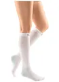 Produktbild: mediven thrombexin 18 Kniestrumpf | Medizinischer Thromboseprophylaxestrumpf mit 18 mmHg | Größe M | Farbe: Weiß | Unisex | 1 Strumpf