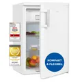 Produktbild: Exquisit Kühlschrank KS516-4-H-010D weiss | 120 l Nutzinhalt | Temperaturregelung | Türanschlag wechselbar | mit Gefrierfach