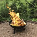 Produktbild: Feuerschale schwere massive Ausführung 60cm Höhe 32cm Feuerkorb Feuerstelle Neu