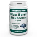 Produktbild: Blue Berry Blaubeeren Kapseln 200 Stk. zur Versorgung mit Blaubeeren-Konzentrat, Aroniabeeren-Extrakt und Vitaminen