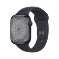 Produktbild: Apple Watch S8 Aluminium 45mm Mitternacht (Sportarmband mitternacht) MNP13FD/A