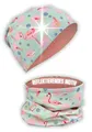 Produktbild: HECKBO Winter Flamingo Kinder Beanie & Schlauchschal – Warm & Weich – 2–8 Jahre – Sportmütze Kinder – Geeignet für Winterkleidung & Draußenspielen (48–54 cm)
