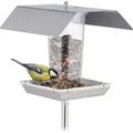 Produktbild: relaxdays Vogelfutterhaus aus Edelstahl