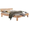 Produktbild: HASENA Massivholzbett Prato 90 x 200 cm Holz Braun Kernbuche